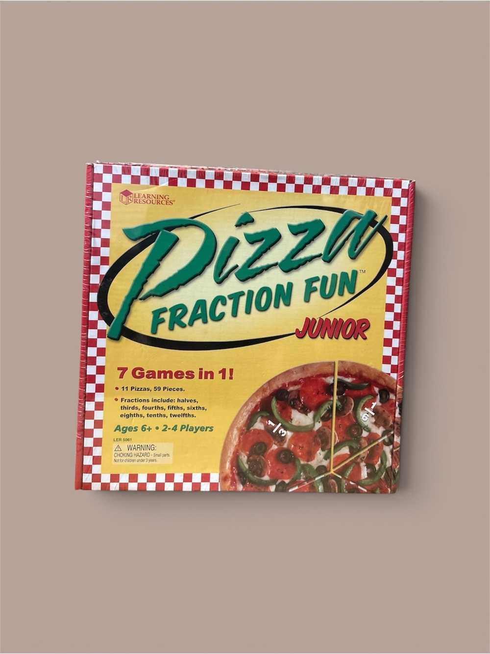 Pizza Fraction Fun Junior - Yellow & Red